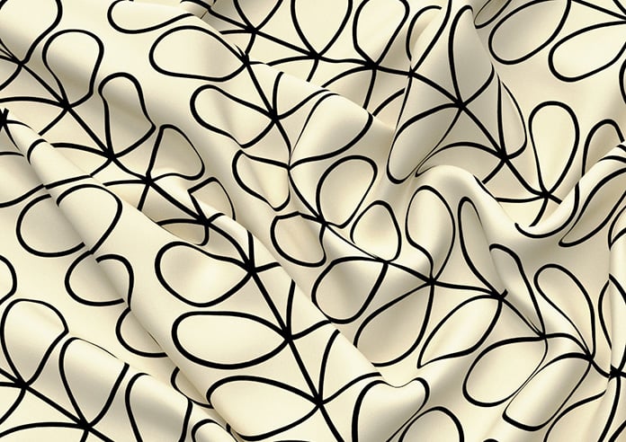 Orla Kiely Linear Stem, Black - Twist&Fit Roman Blind - Image 4